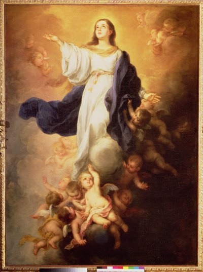 Die Himmelfahrt der Jungfrau, 1670er Jahre von Bartolomé Esteban Murillo